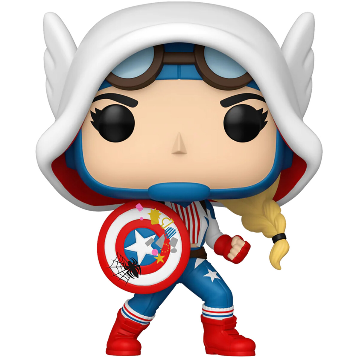 Фигурка Funko POP! Marvel Bobble Spider-Gwen Gwenverse Cap-Gwen - 83724