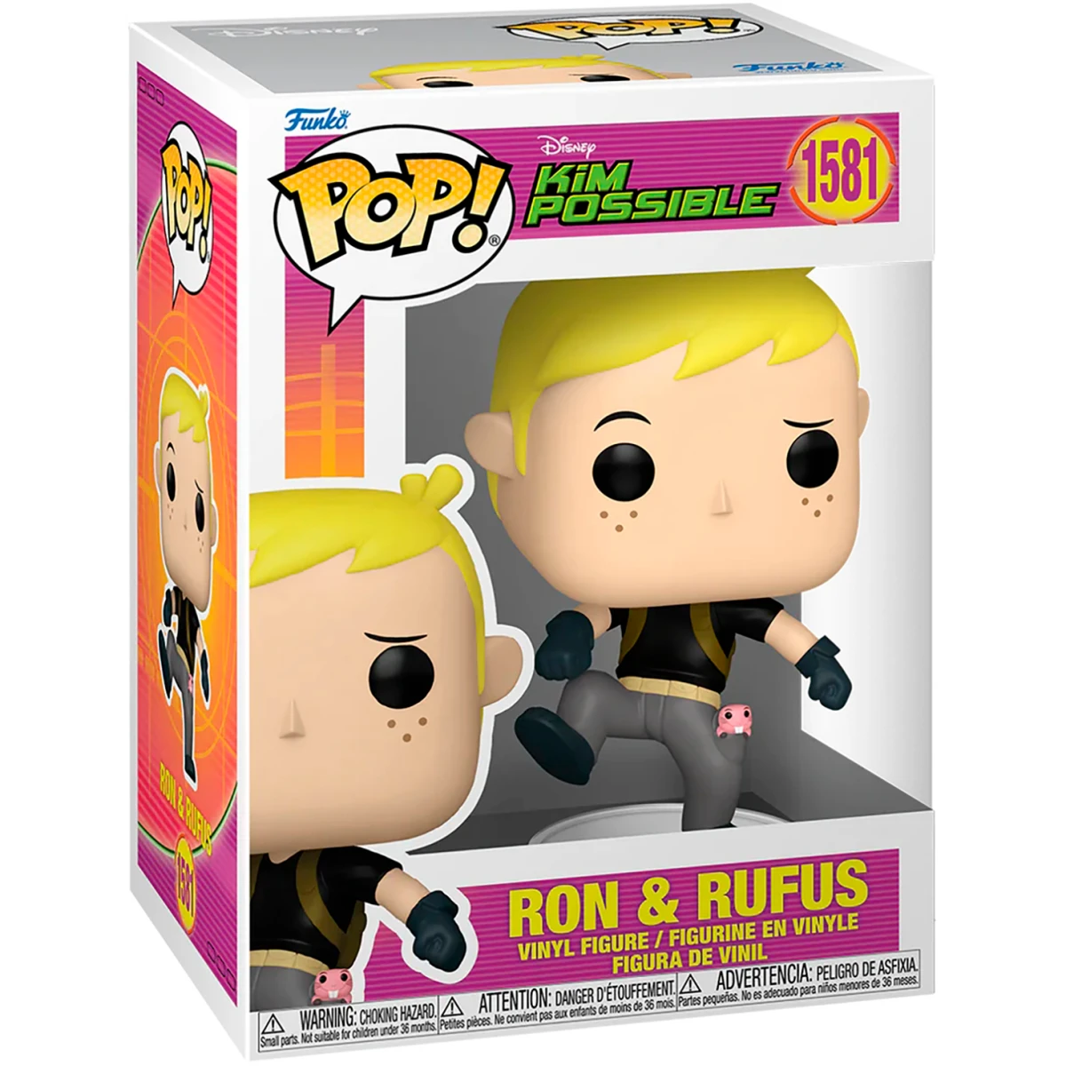 Фигурка Funko POP! Disney Kim Possible Ron & Rufus - 83525 - фото 2