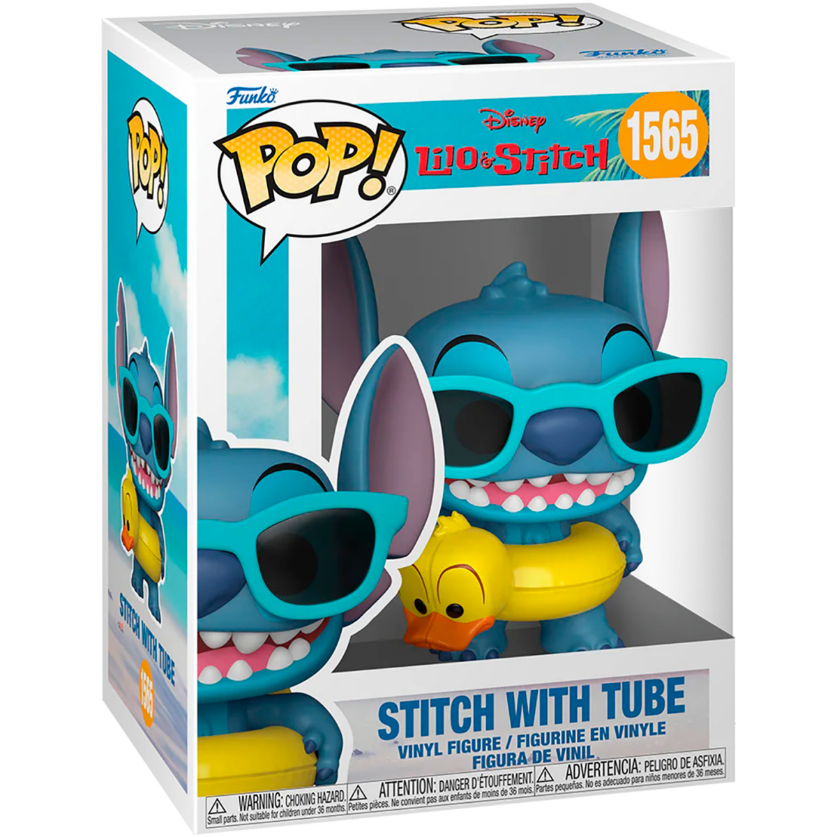 Фигурка Funko POP! Disney Lilo & Stitch Stitch with Tube - 86277 - фото 2