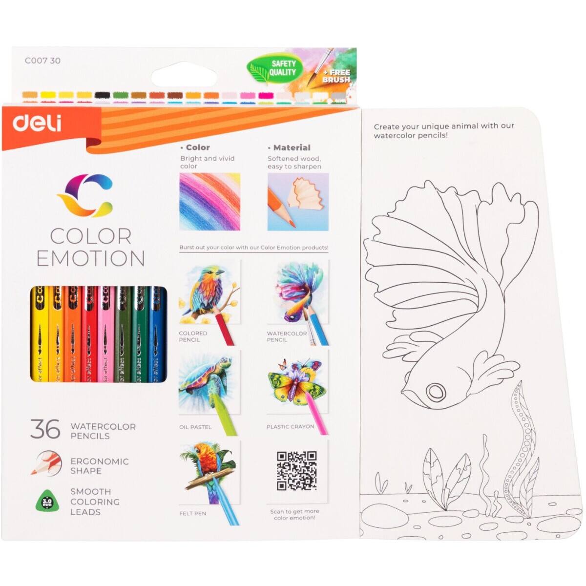 Набор карандашей Deli EC00730 - фото 4