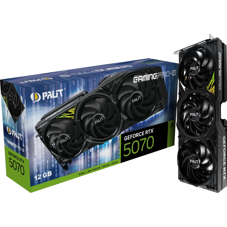 Видеокарта NVIDIA GeForce RTX 5070 Palit GamingPro-S 12Gb (NE75070019K9-GB2050U) - фото 10