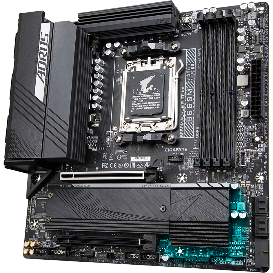 Материнская плата Gigabyte B650M AORUS ELITE AX OEM - фото 4