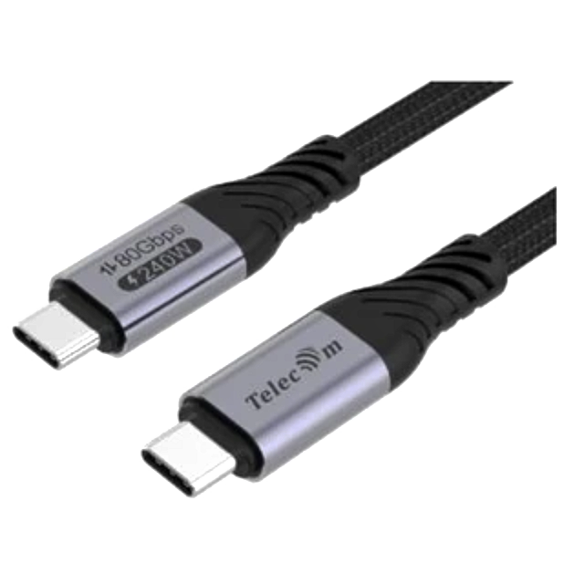 Кабель USB Type-C - USB Type-C, 1м, Telecom TUS855-1M