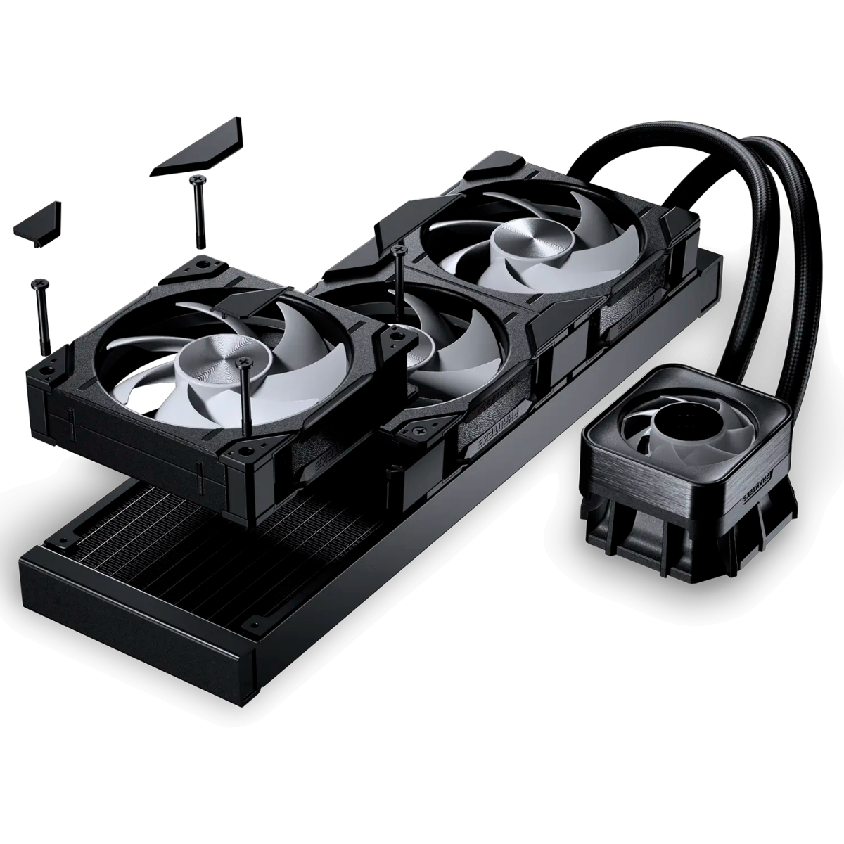 Система жидкостного охлаждения Phanteks Glacier One 360D30 X2 Black - PH-GO360D30_DBK02 - фото 5