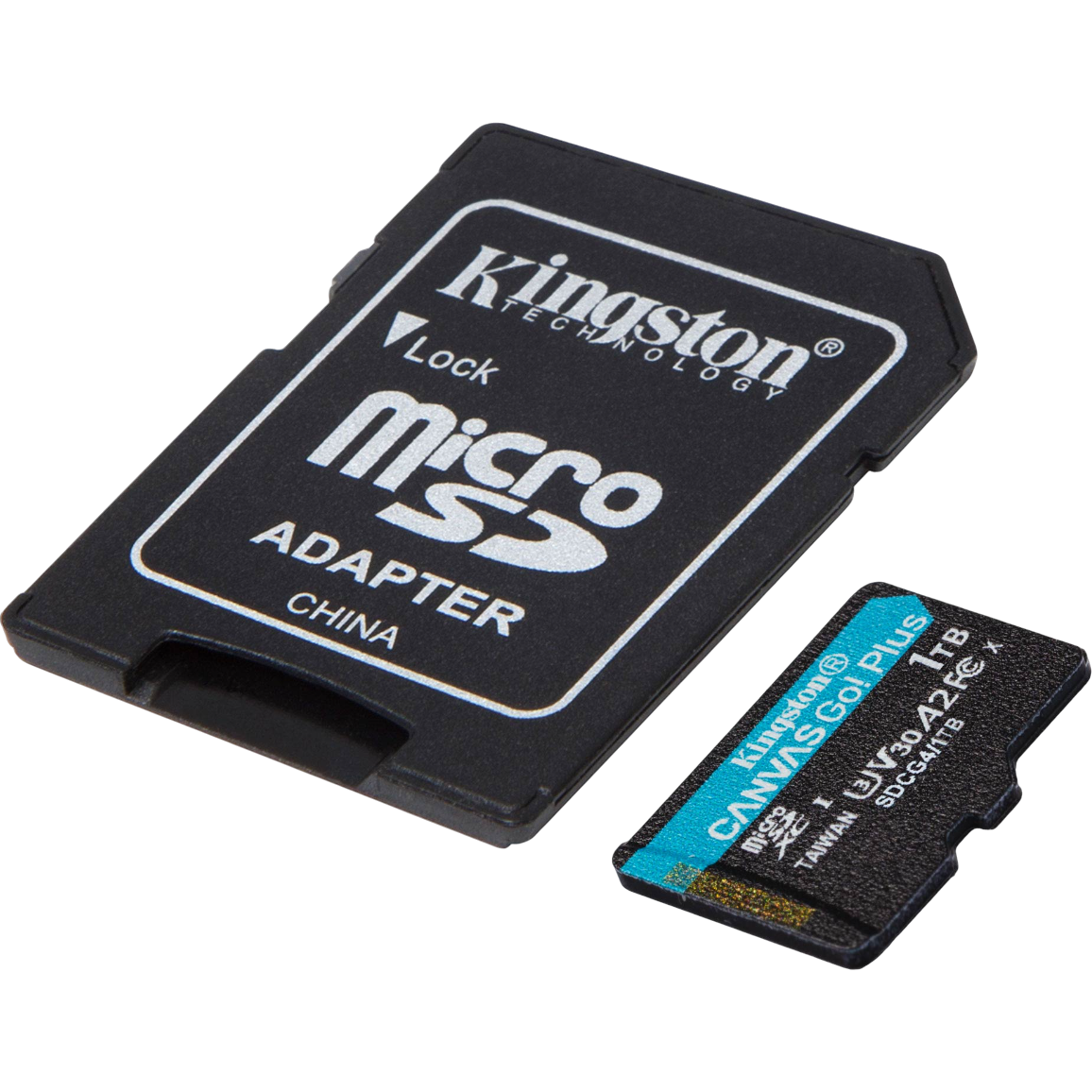 Карта памяти 1Tb MicroSD Kingston Canvas Go! Plus + SD адаптер (SDCG4/1TB)