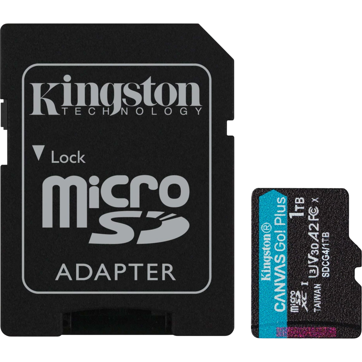 Карта памяти 1Tb MicroSD Kingston Canvas Go! Plus + SD адаптер (SDCG4/1TB) - фото 2