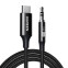 Кабель USB Type-C - 3.5 Jack, 3м, UGREEN CM450 (65102) Black