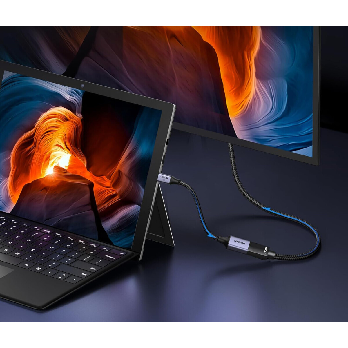 Переходник HDMI (F) - Micro HDMI (M), 0.2м, UGREEN HD182 - 65593 - фото 3