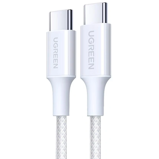 Кабель USB Type-C - USB Type-C, 2м, UGREEN L502 White