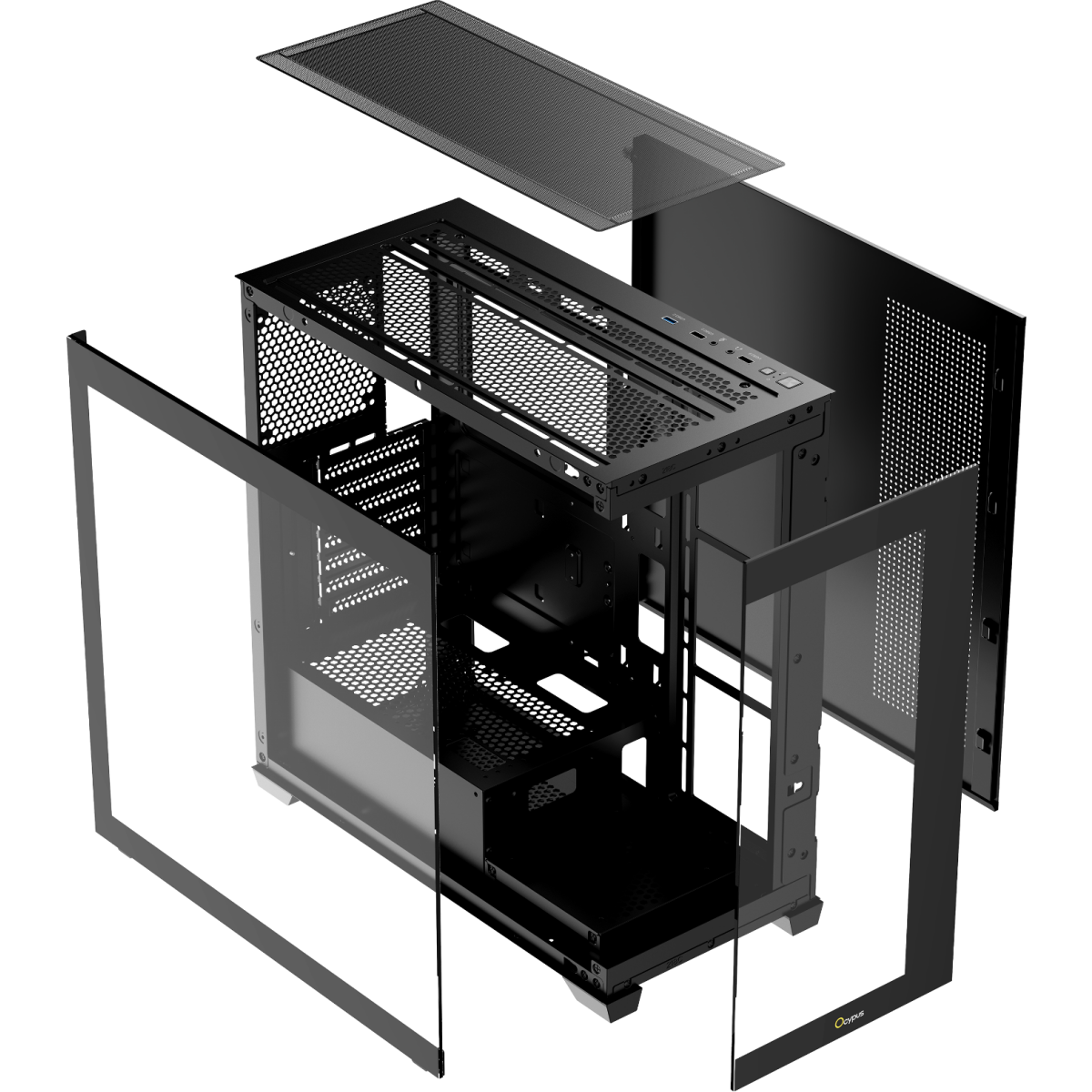 Корпус Ocypus Gamma C72 BK - Gamma-C72-BKD000XX-GL - фото 5