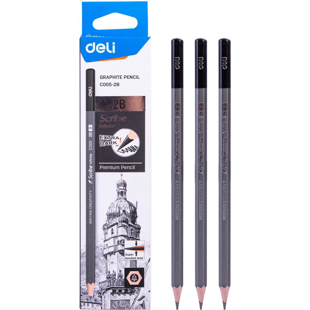 Набор карандашей Deli EC005-2B
