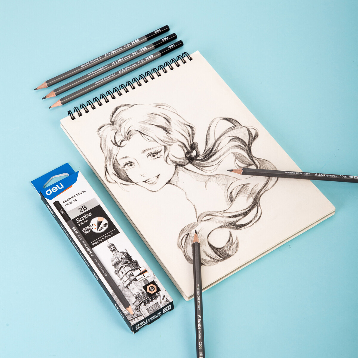 Набор карандашей Deli EC005-2B - фото 8