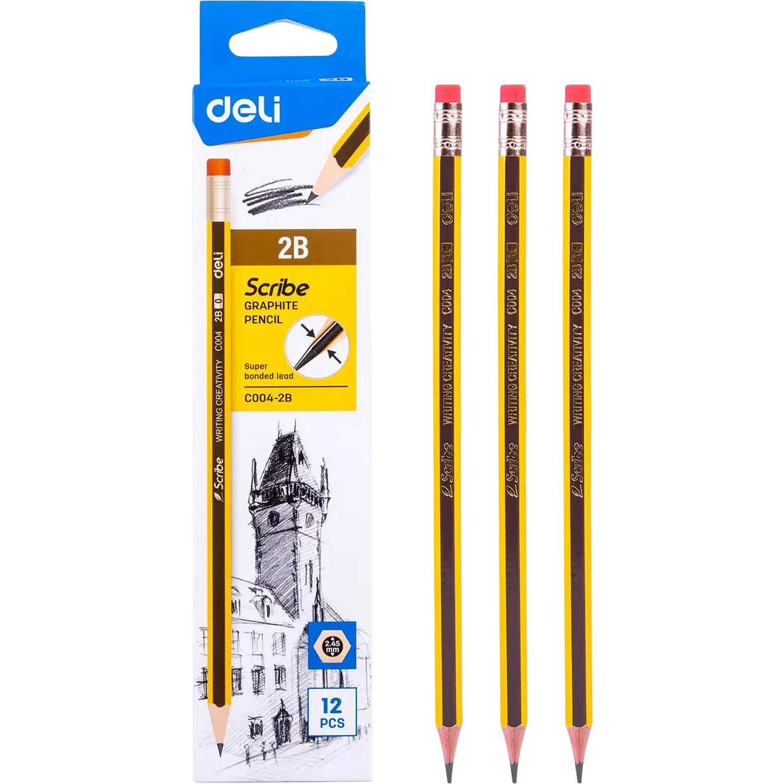 Набор карандашей Deli EC004-2B