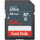 Карта памяти 64Gb SD SanDisk Ultra (SDSDUNB-064G-GN3IN)