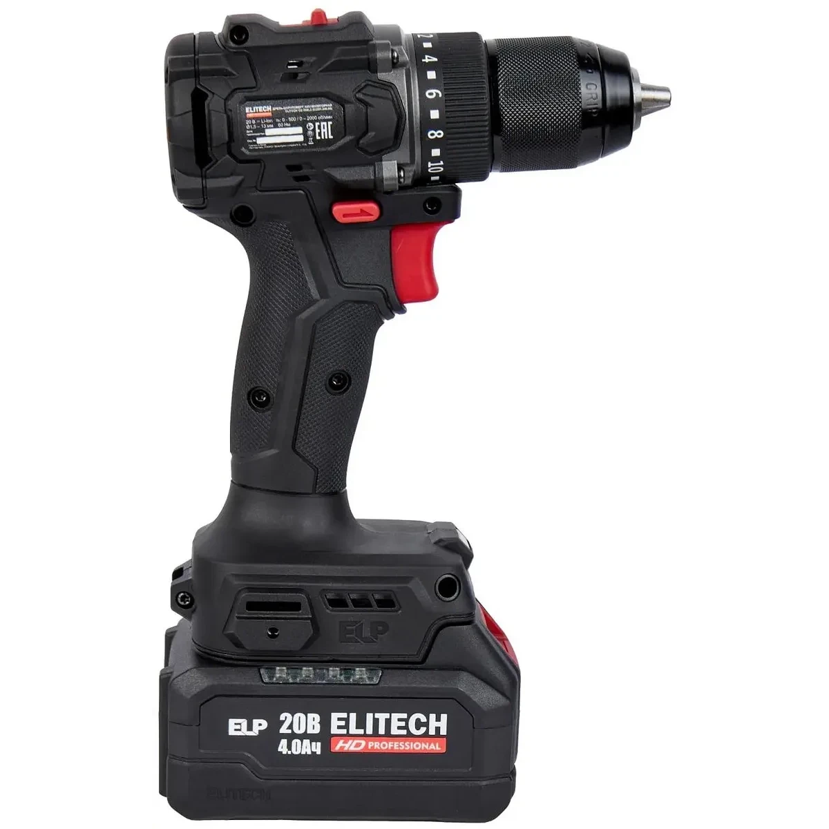 Дрель-шуруповёрт Elitech CD 20SL2 - 205718 - фото 2