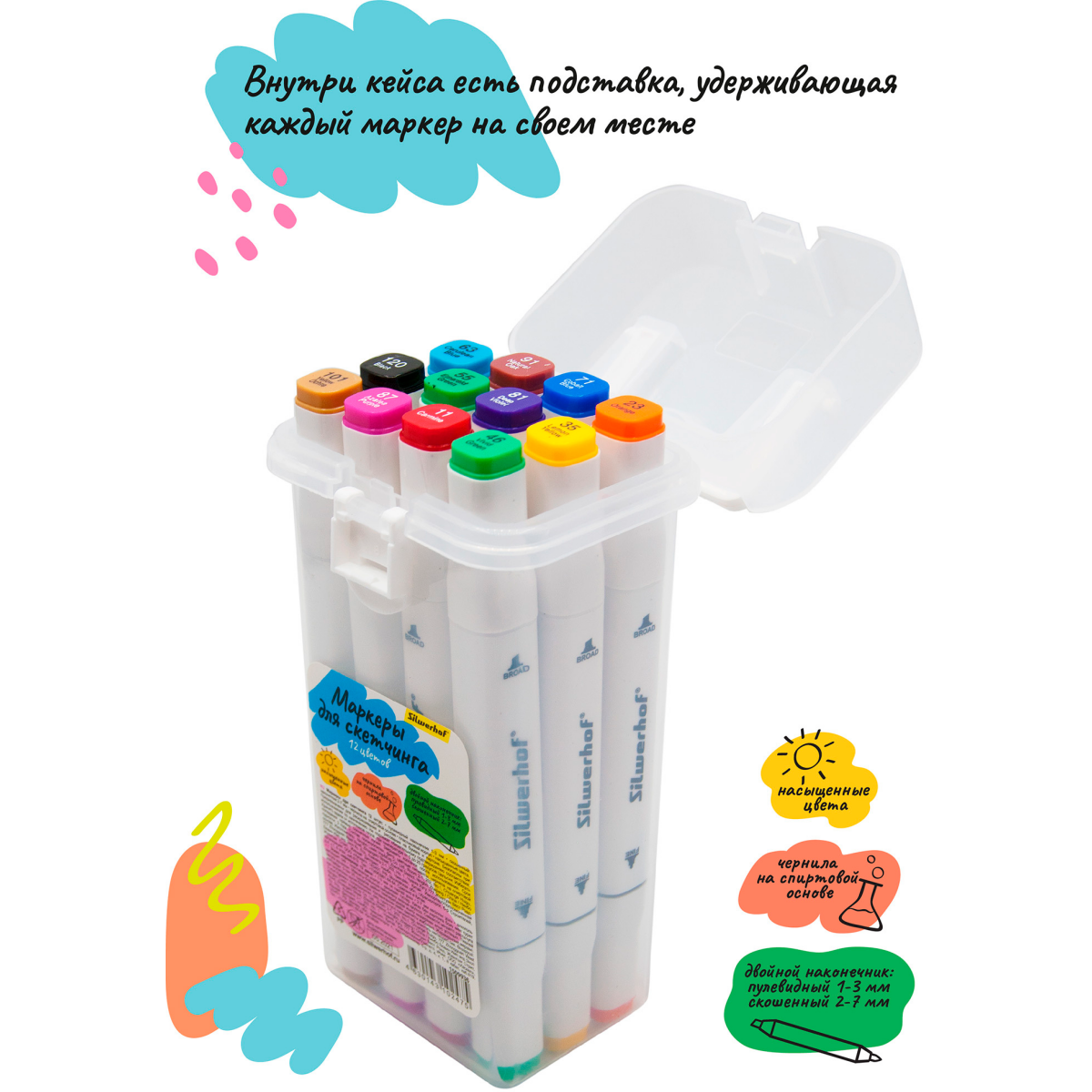 Набор маркеров Silwerhof 1509936 - фото 5