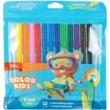 Фломастеры Deli EC161-12