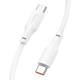 Кабель USB Type-C - USB Type-C, 1м, HOCO X93 Force White (HC-90736) (6931474790736)
