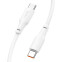 Кабель USB Type-C - USB Type-C, 1м, HOCO X93 Force White (HC-90736) - 6931474790736 - фото 2