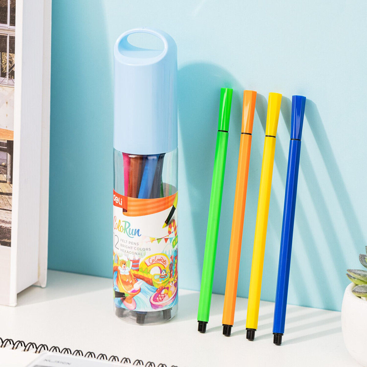 Фломастеры Deli EC156-12 - фото 9