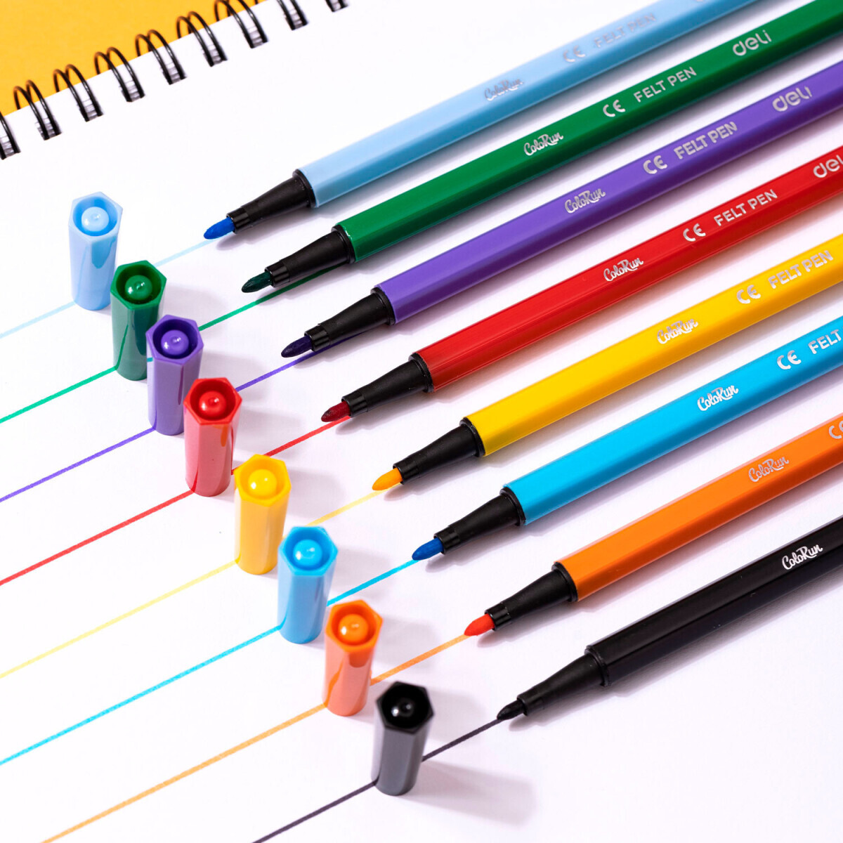 Фломастеры Deli EC157-12 - фото 4