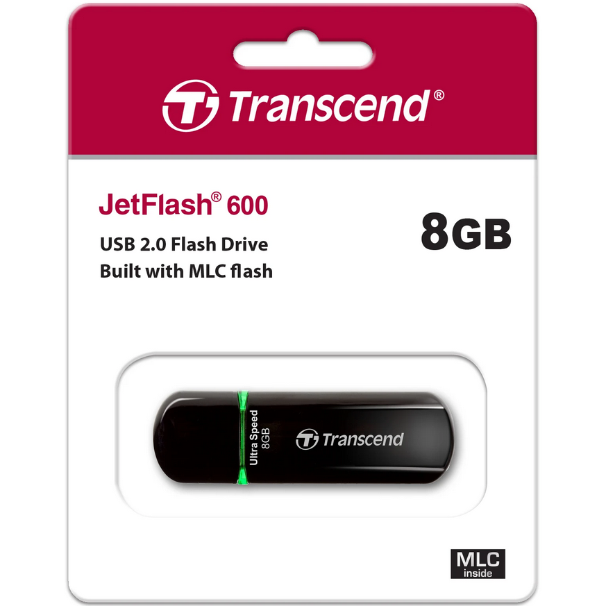 USB Flash накопитель 8GB Transcend JetFlash 600 (TS8GJF600)