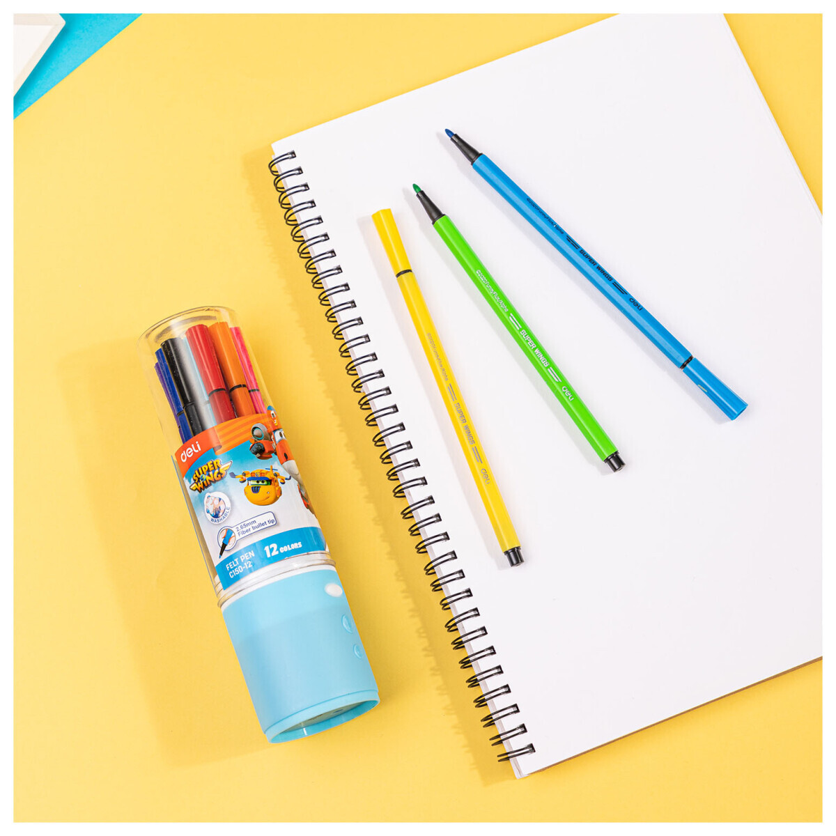 Фломастеры Deli EC150-12 - фото 3