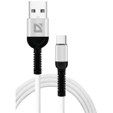 Кабель USB - USB Type-C, 1м, Defender F167 White (87103WHI)