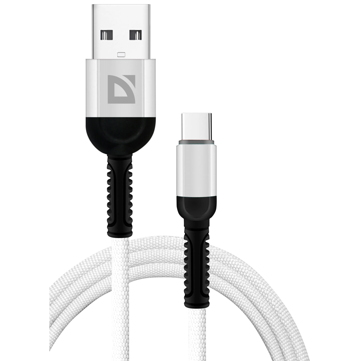 Кабель USB - USB Type-C, 1м, Defender F167 White - 87103WHI - фото 2
