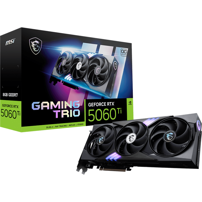 Видеокарта NVIDIA GeForce RTX 5060 Ti MSI OC 8Gb (RTX 5060 Ti 8G GAMING TRIO OC) - фото 7