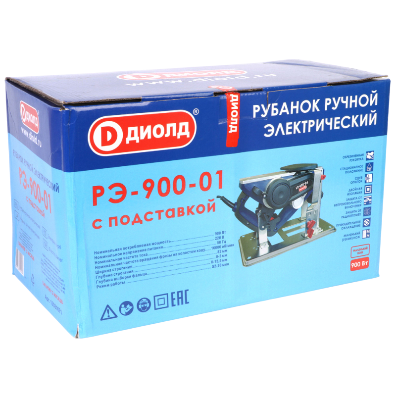 Рубанок ДИОЛД РЭ-900-01 - 10081071 - фото 6