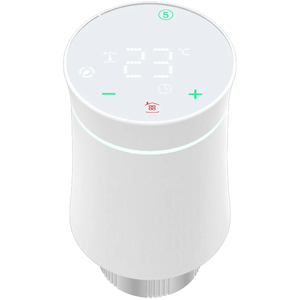 Терморегулятор MOES ZigBee Smart Radiator Valve Thermostat White - ZTRV-BY-100-WH-MS