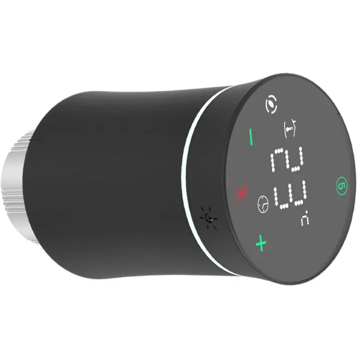 Терморегулятор MOES ZigBee Smart Radiator Valve Thermostat Black - ZTRV-BY-100-BK-MS