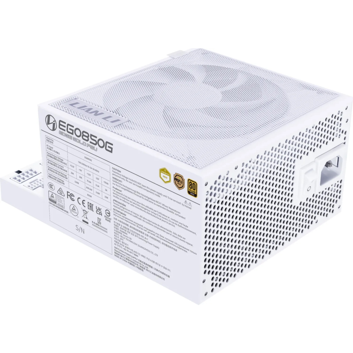 Блок питания 850W Lian Li EDGE850G White - G9P.EG0850G.W000.RU(EU) - фото 3