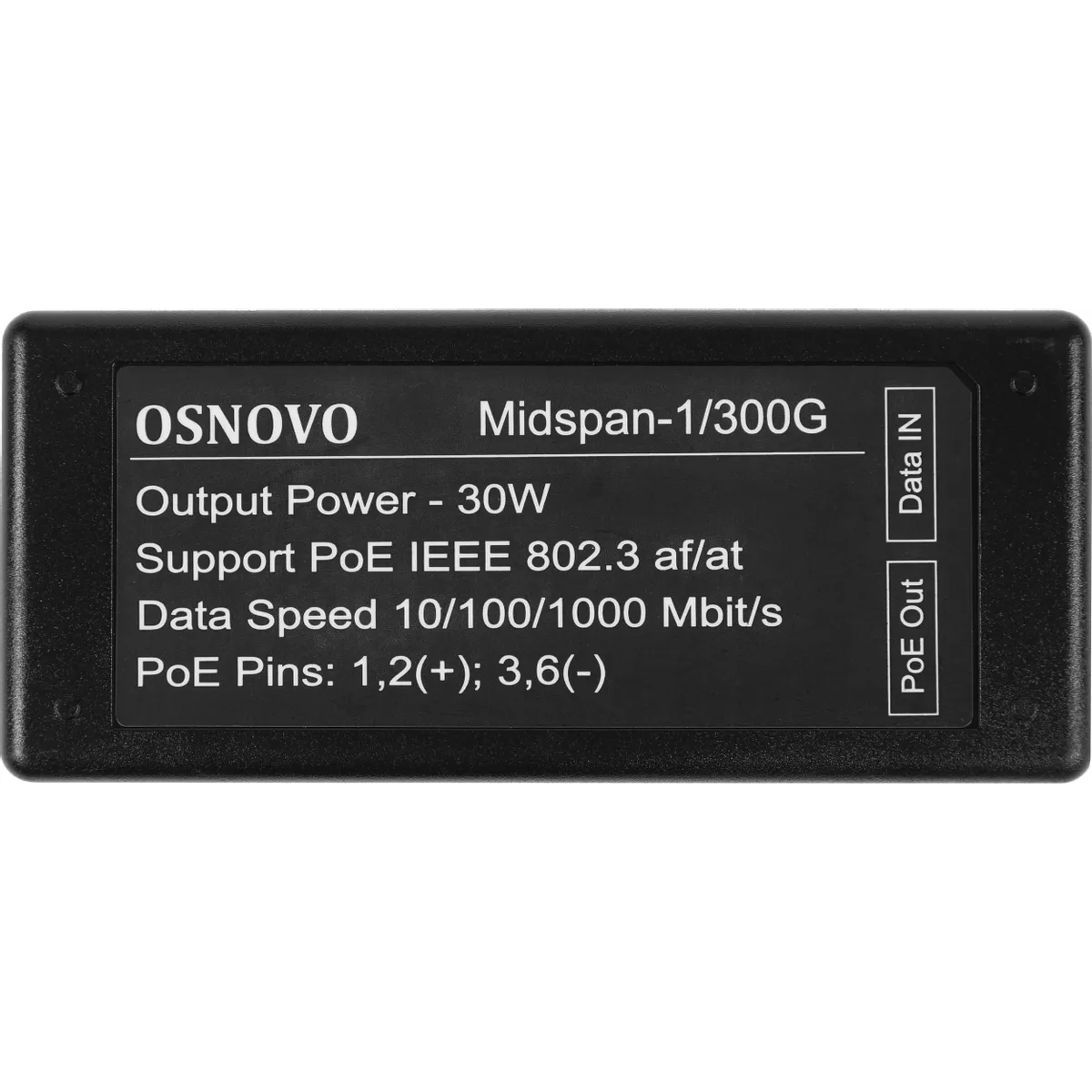 PoE инжектор Osnovo Midspan-1/300G - фото 4