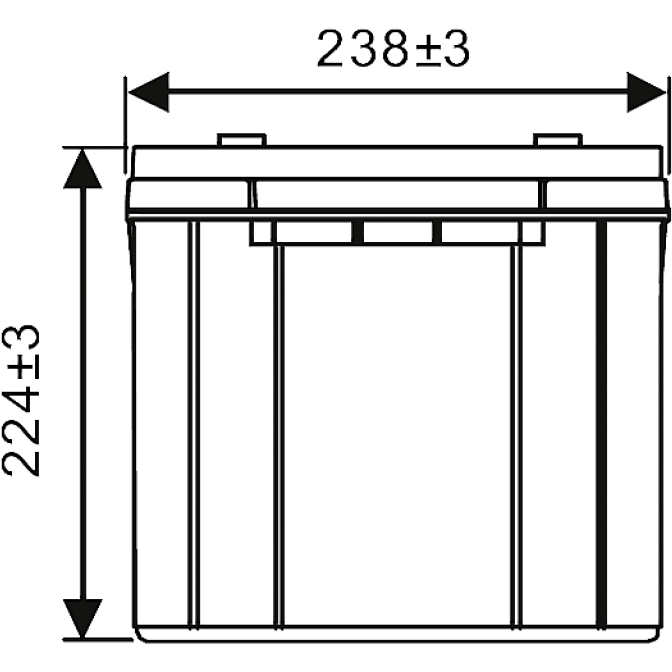 Аккумуляторная батарея WBR GPL122000H - фото 2