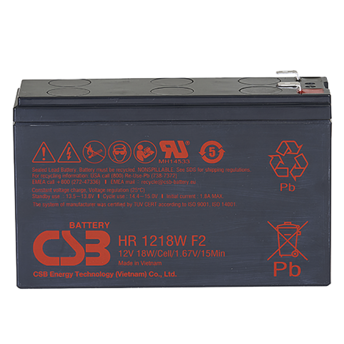 Аккумуляторная батарея CSB HR 1218W F2