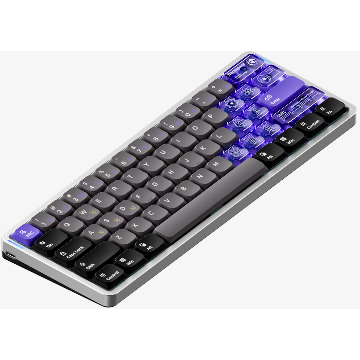 Клавиатура NuPhy AIR60 HE Wireless (Low-Profile Magnetic Jade Switch) RGB - Air60HE-SS-J