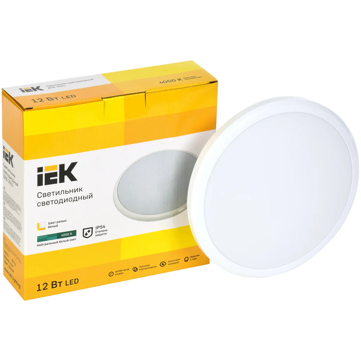 Светильник IEK LDPB0-3001-12-4000-K01 - фото 2