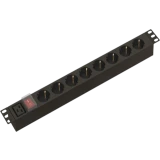 Блок розеток Hyperline SHE19-8SH-S-AIEC
