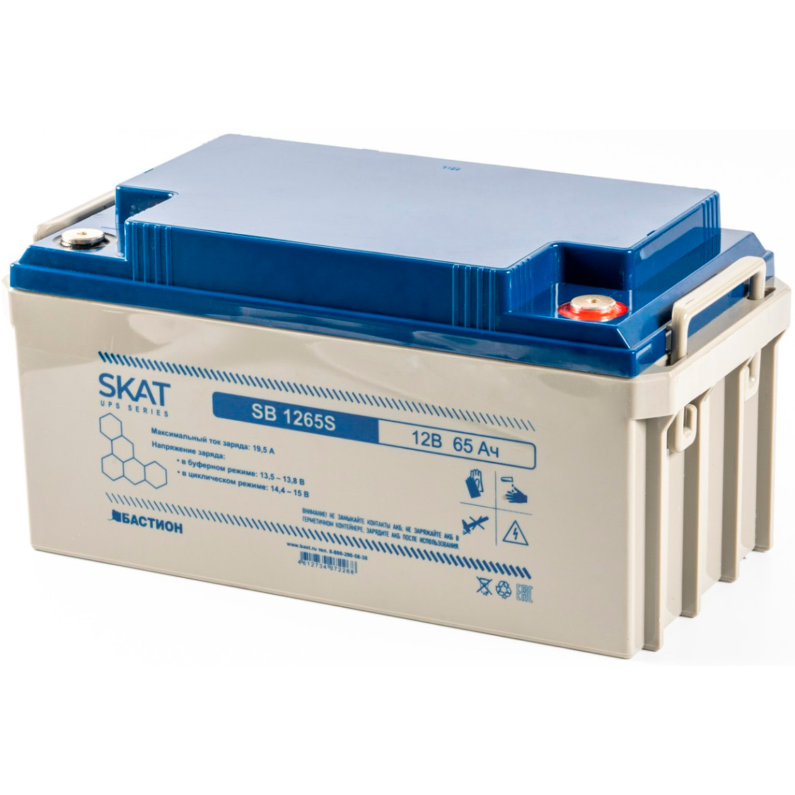 Аккумуляторная батарея Бастион SKAT SB 1265S - 8972 - фото 4