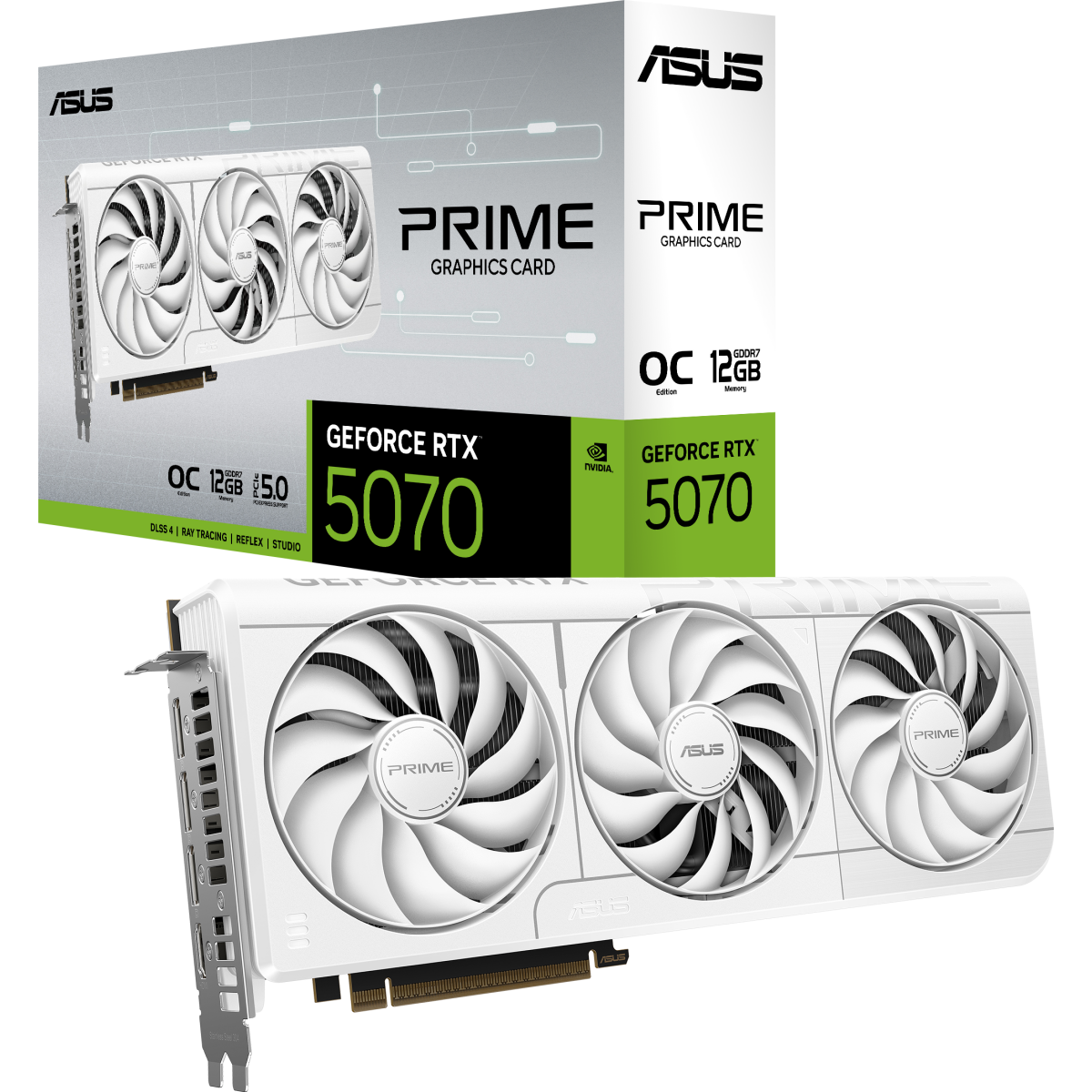 Видеокарта NVIDIA GeForce RTX 5070 ASUS PRIME OC 12Gb (PRIME-RTX5070-O12G-WHITE) - фото 9