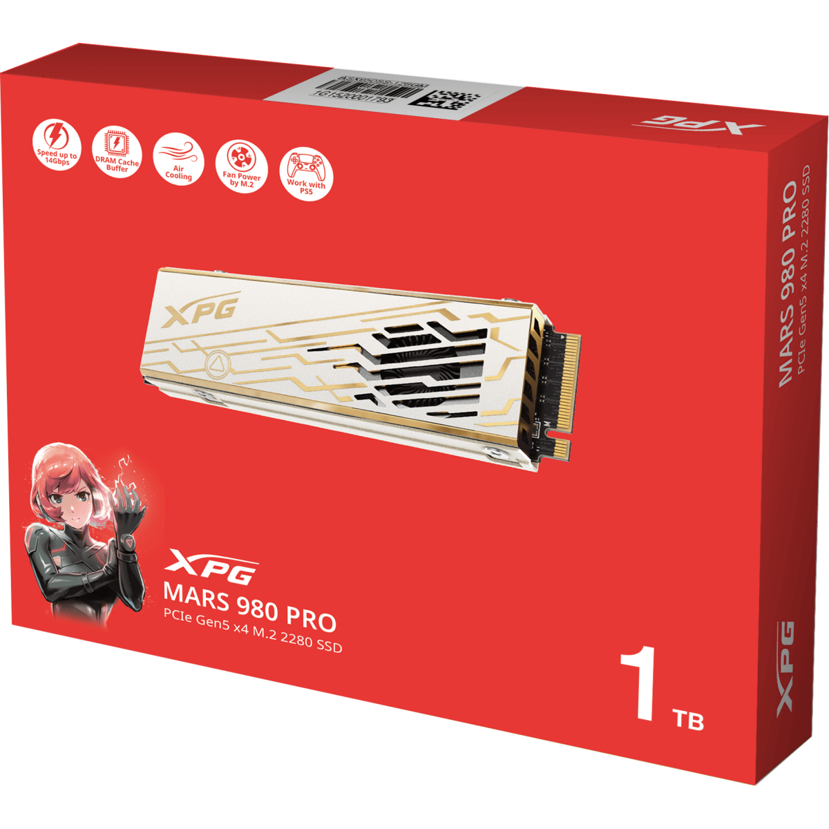 Накопитель SSD 1Tb ADATA XPG MARS 980 PRO (SMAR-980P-1TCI) - фото 6