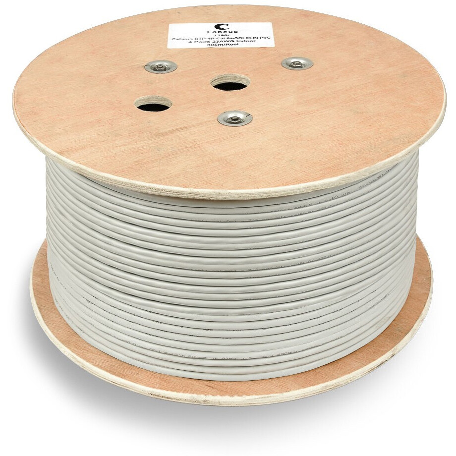 Бухта Cabeus FTP-4P-Cat.6-SOLID-GY-100, 100м