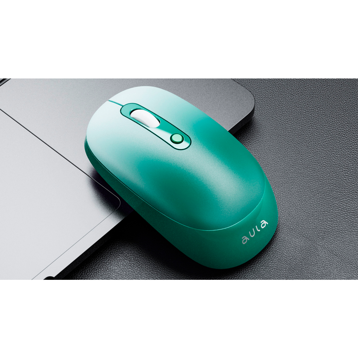 Мышь AULA AM207 Green - фото 2