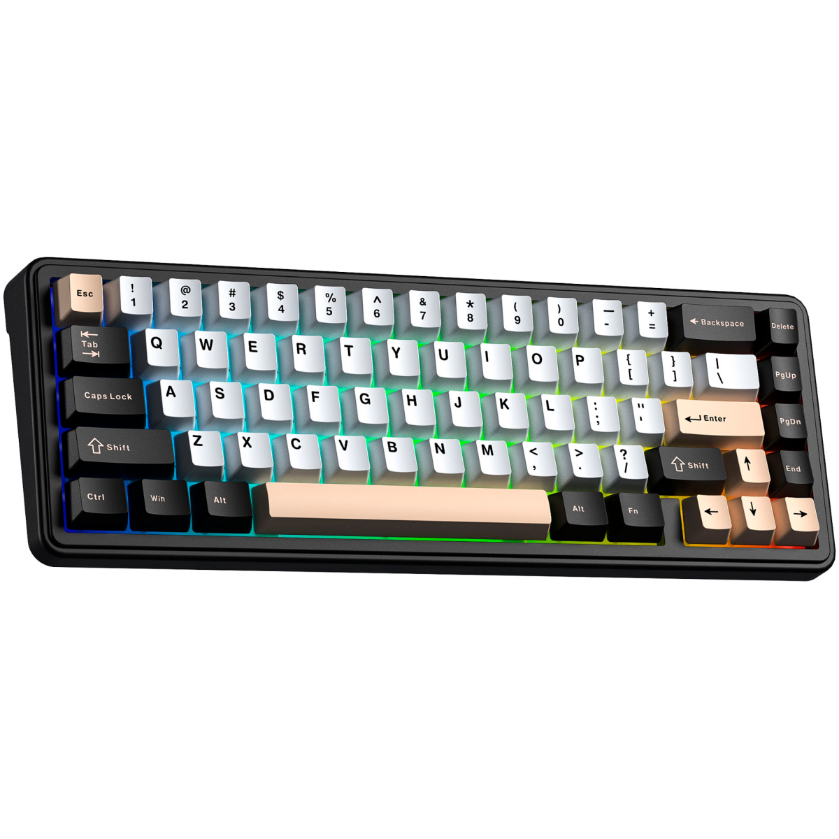 Клавиатура AULA F65 White-Black-Pink - фото 2