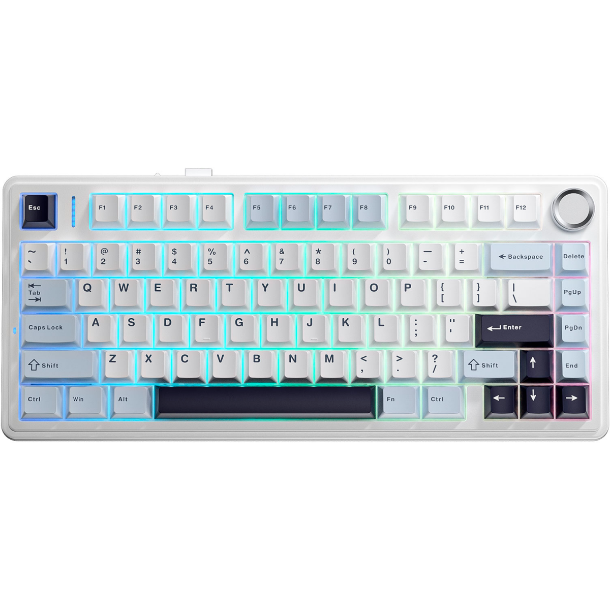 Клавиатура AULA F75 White-Blue-Dark Purple (Blue Switches)