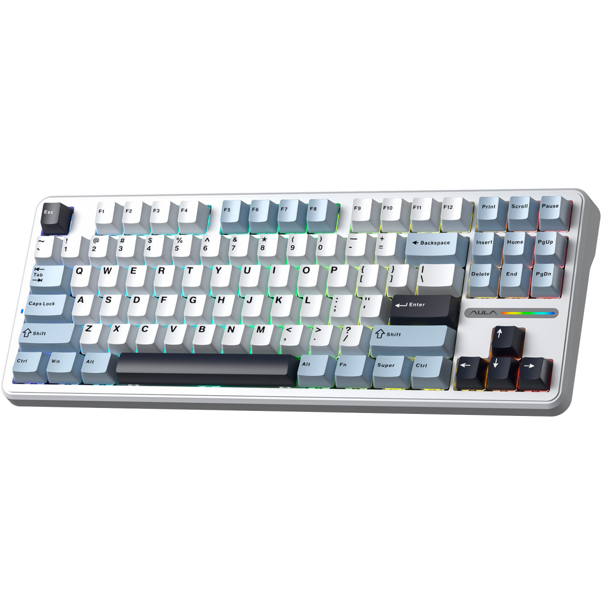 Клавиатура AULA F87 3in1 Blue-White-Purple - фото 2