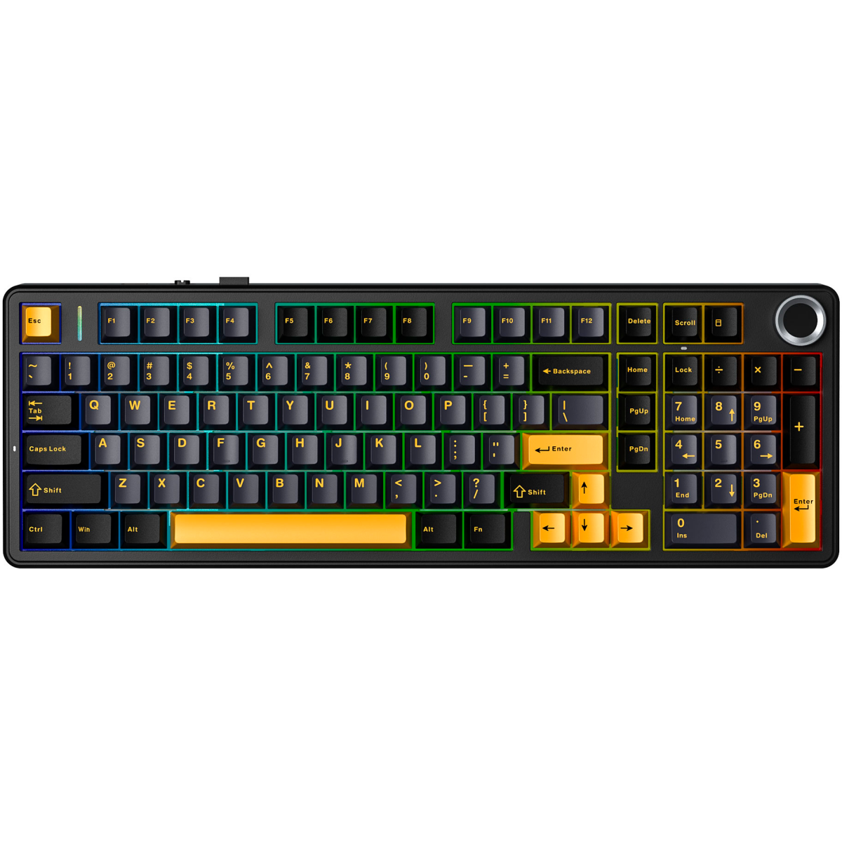 Клавиатура AULA F99Pro Black-Dark Blue-Orange