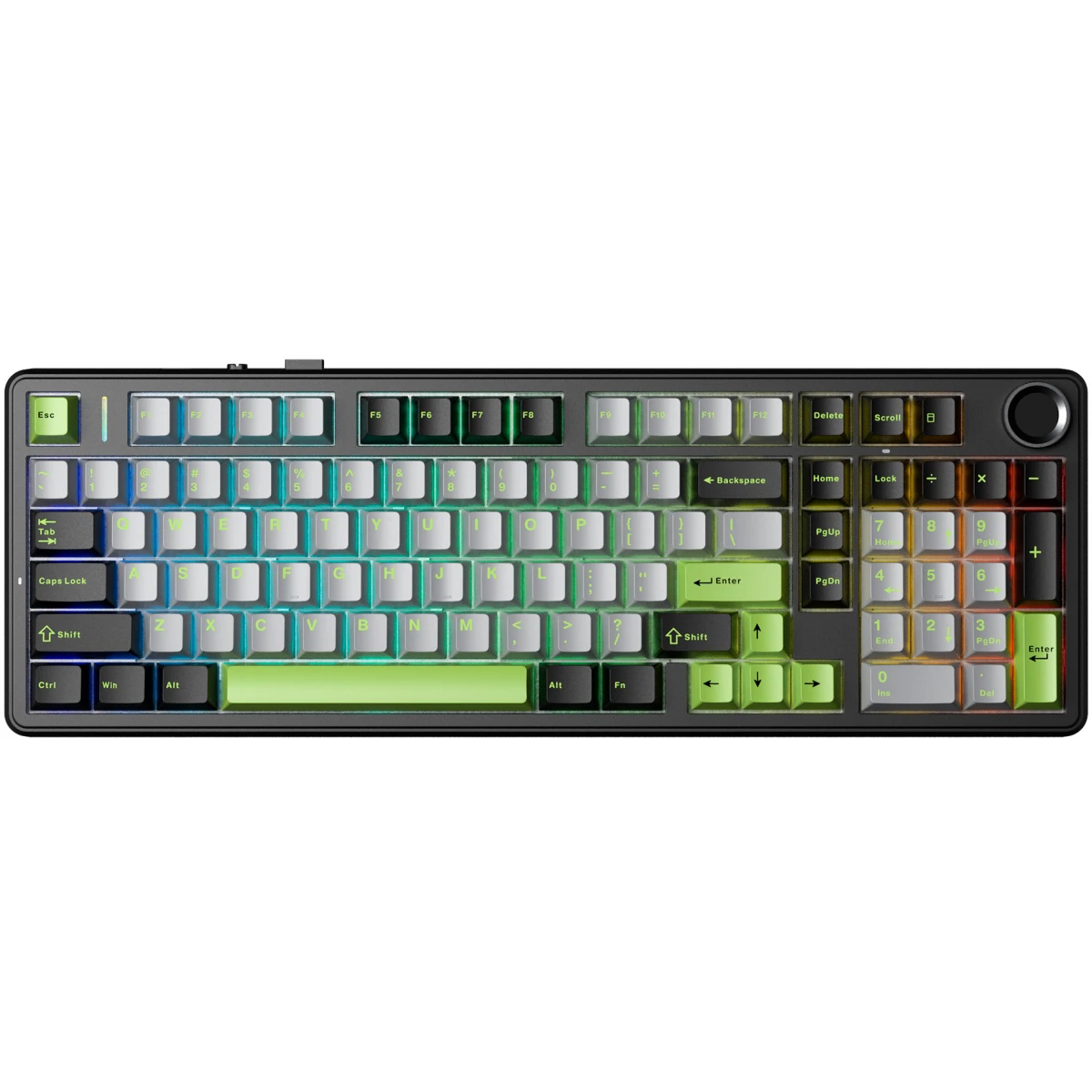 Клавиатура AULA F99Pro Black-Gray-Green